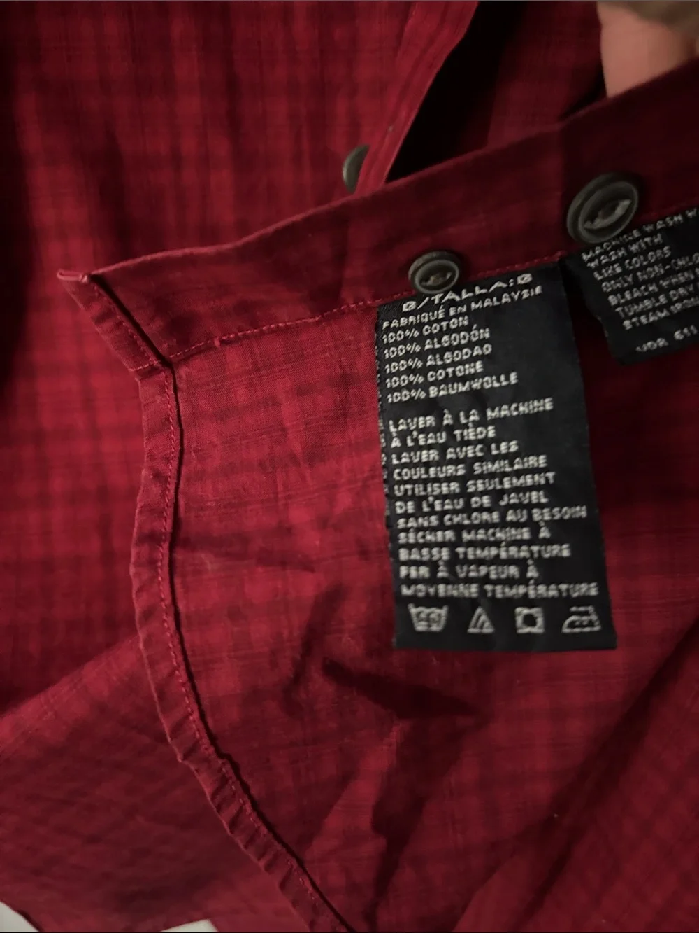 Nautica Men's Red Plaid Button-Down Shirt
